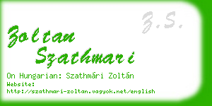 zoltan szathmari business card