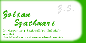 zoltan szathmari business card